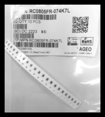 Substrat Keramik 0805 Chip Resistor 7 Inch Dia Reel 4007Ω ± 1%