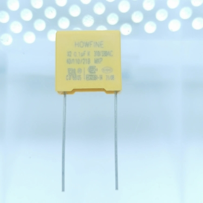 Kuning 0.1uF X2 Safety Capacitor Tahan Api Tahan Pelarut