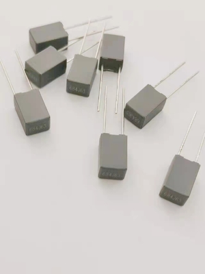 0.68uf Tahan Karat MKT Polyester Film Box Type Capacitor Flame Retardant