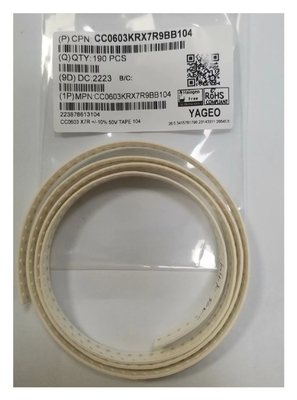 Kapasitor 10nF Kapasitor Keramik SMD 0603 50VDC Multilayer