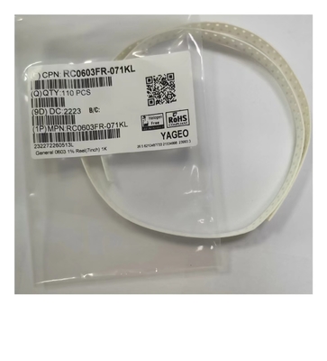 Sirkuit Frekuensi Tinggi Resistor Chip Film Tebal 0603 1K Tujuan Umum