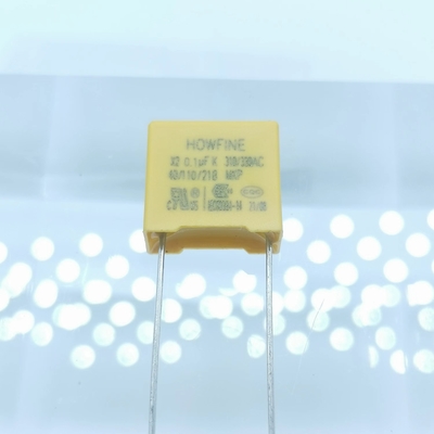 Kuning 0.1uF X2 Safety Capacitor Tahan Api Tahan Pelarut