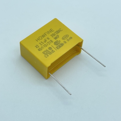 UL 2.5uF Metallized Polypropylene Capacitor, Kapasitor Film Plastik Bukti Tegangan